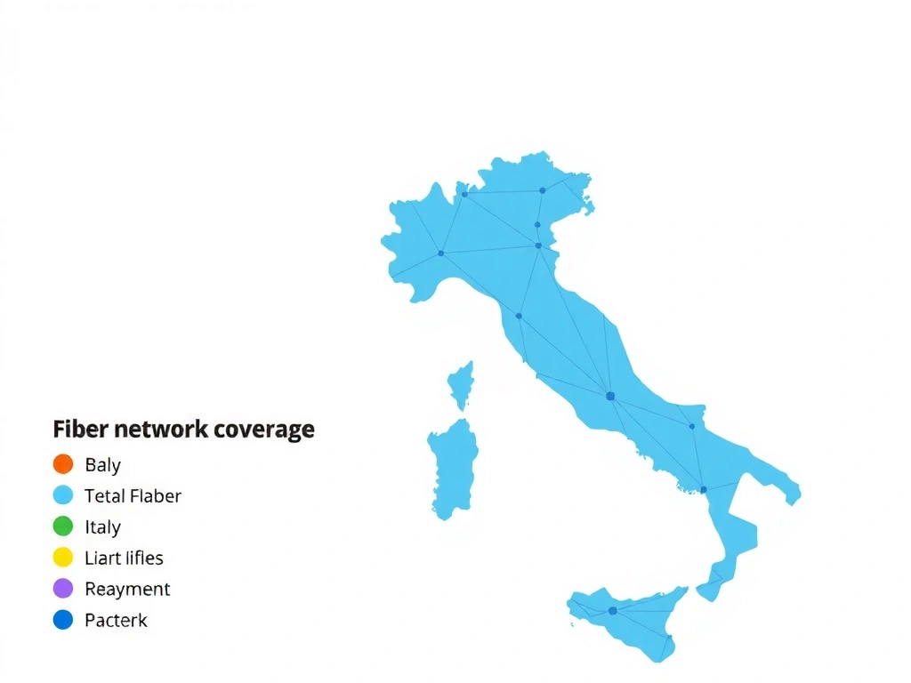 Mappa concettuale della copertura fibra in Italia