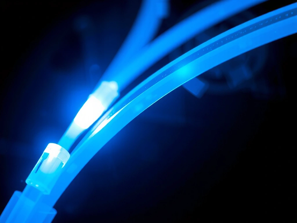 Fibra ottica in primo piano